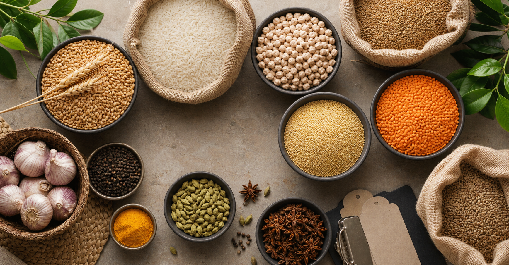 Premium selection of grains, pulses and agricultural commodities